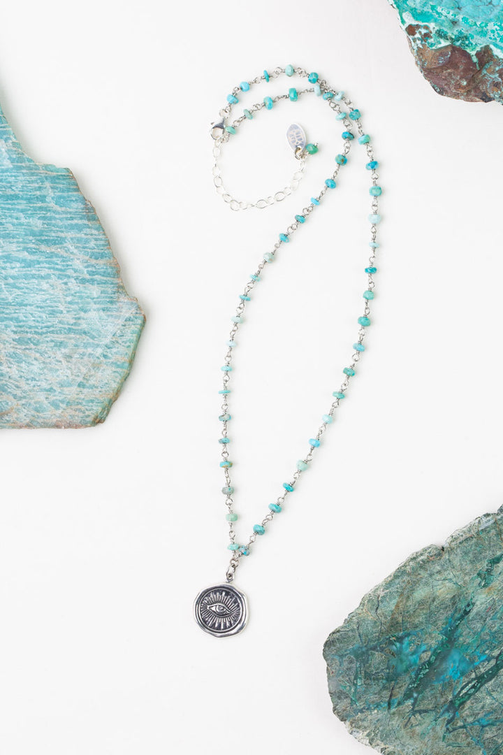 One Of A Kind 16.5-18.5" Turquoise Simple Necklace