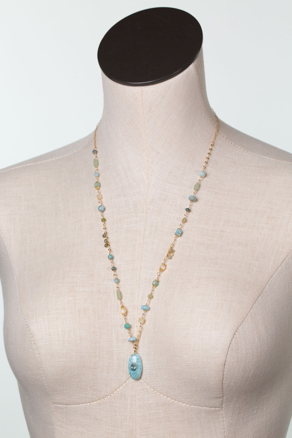 One Of A Kind 25-27" Larimar Simple Necklace