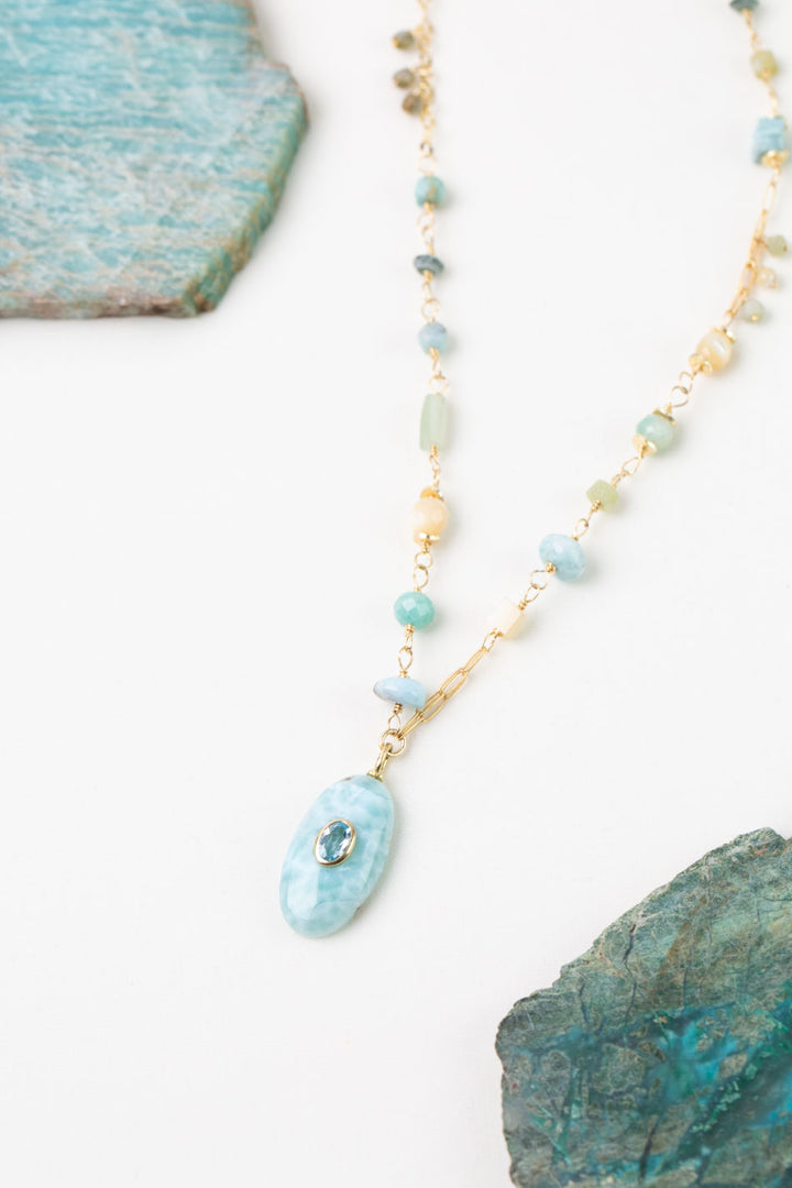 One Of A Kind 25-27" Larimar Simple Necklace