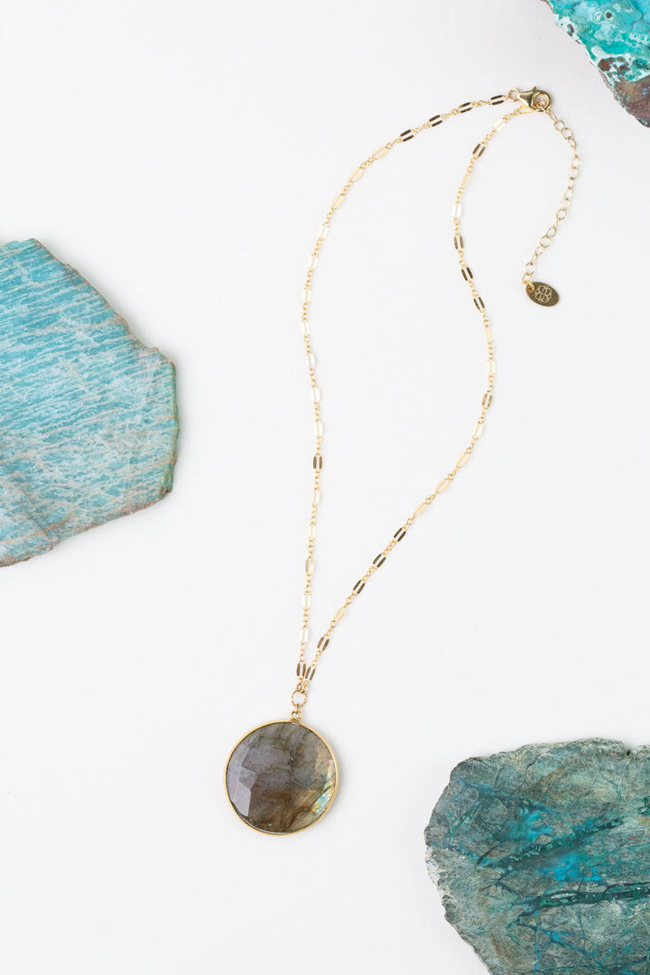 One Of A Kind 16.25-18.25" Labradorite Statement Necklace
