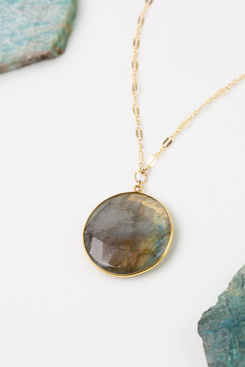 One Of A Kind 16.25-18.25" Labradorite Statement Necklace