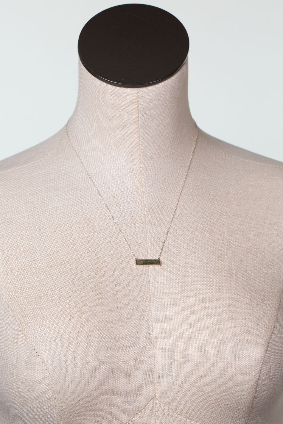 One Of A Kind 16-20" Labradorite Bar Simple Necklace