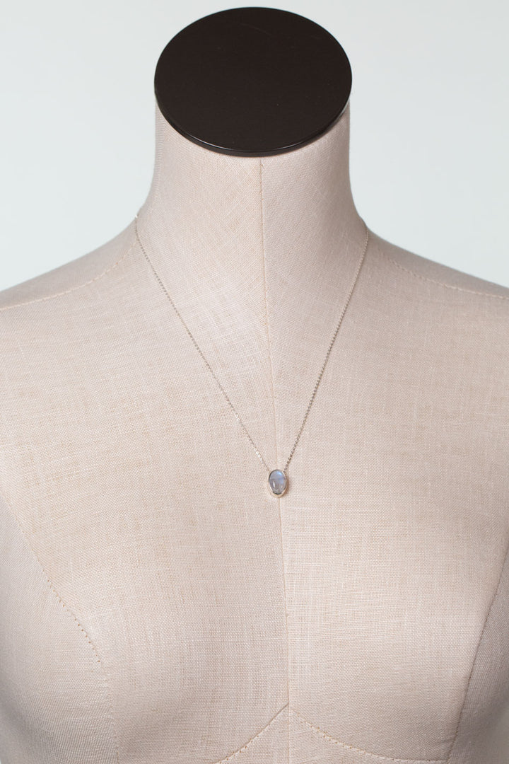One Of A Kind 16-20" Rainbow Moonstone Simple Necklace
