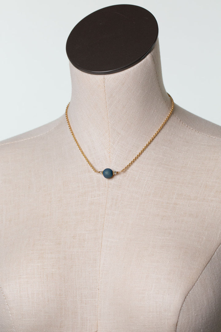 Starry Night 16-18" Lapis Lazuli Simple Necklace