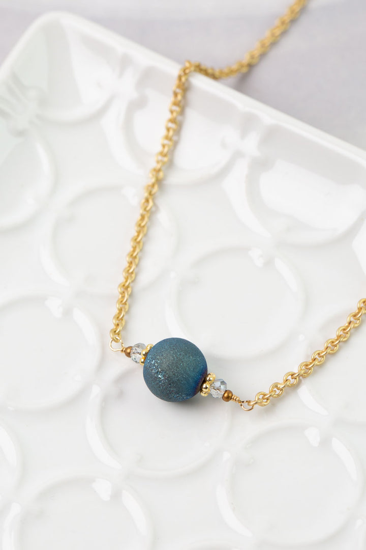 Starry Night 14-16" Lapis Lazuli Statement Necklace