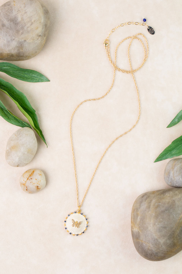 One Of A Kind 25-27" Vermeil, Sapphire, Diamonds Statement Necklace