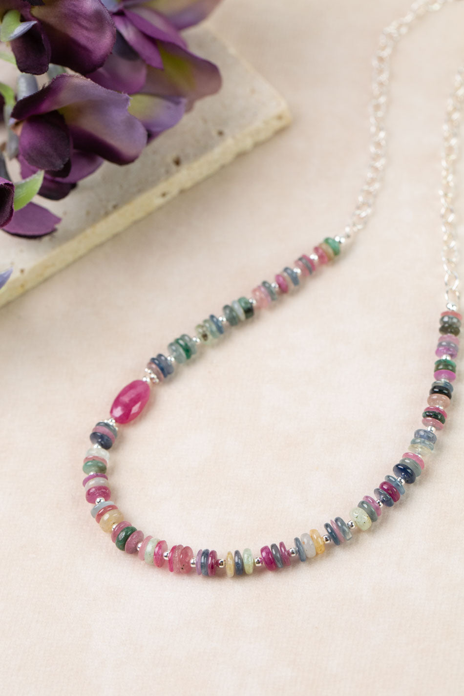 One Of A Kind 17-19" Sapphire Simple Necklace