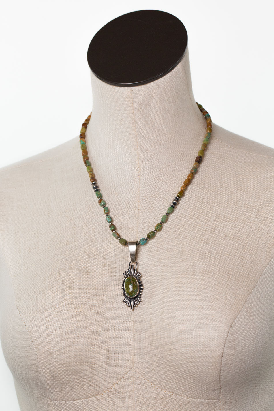 Jameson Garcia 20" Lone Mountain Turquoise Statement Necklace