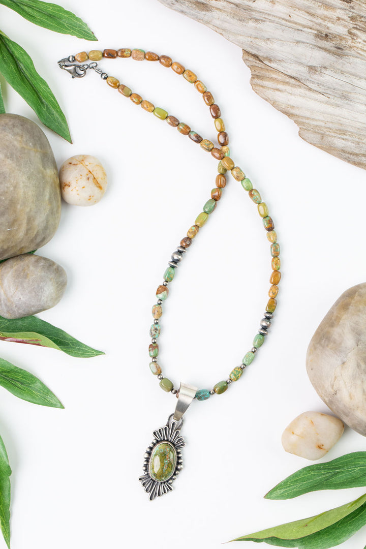 Jameson Garcia 20" Lone Mountain Turquoise Statement Necklace