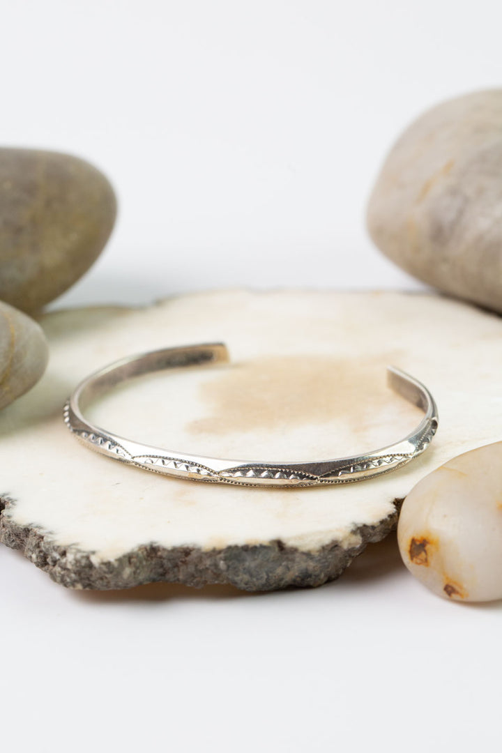 Native American Sterling Silver Cuff Bracelet