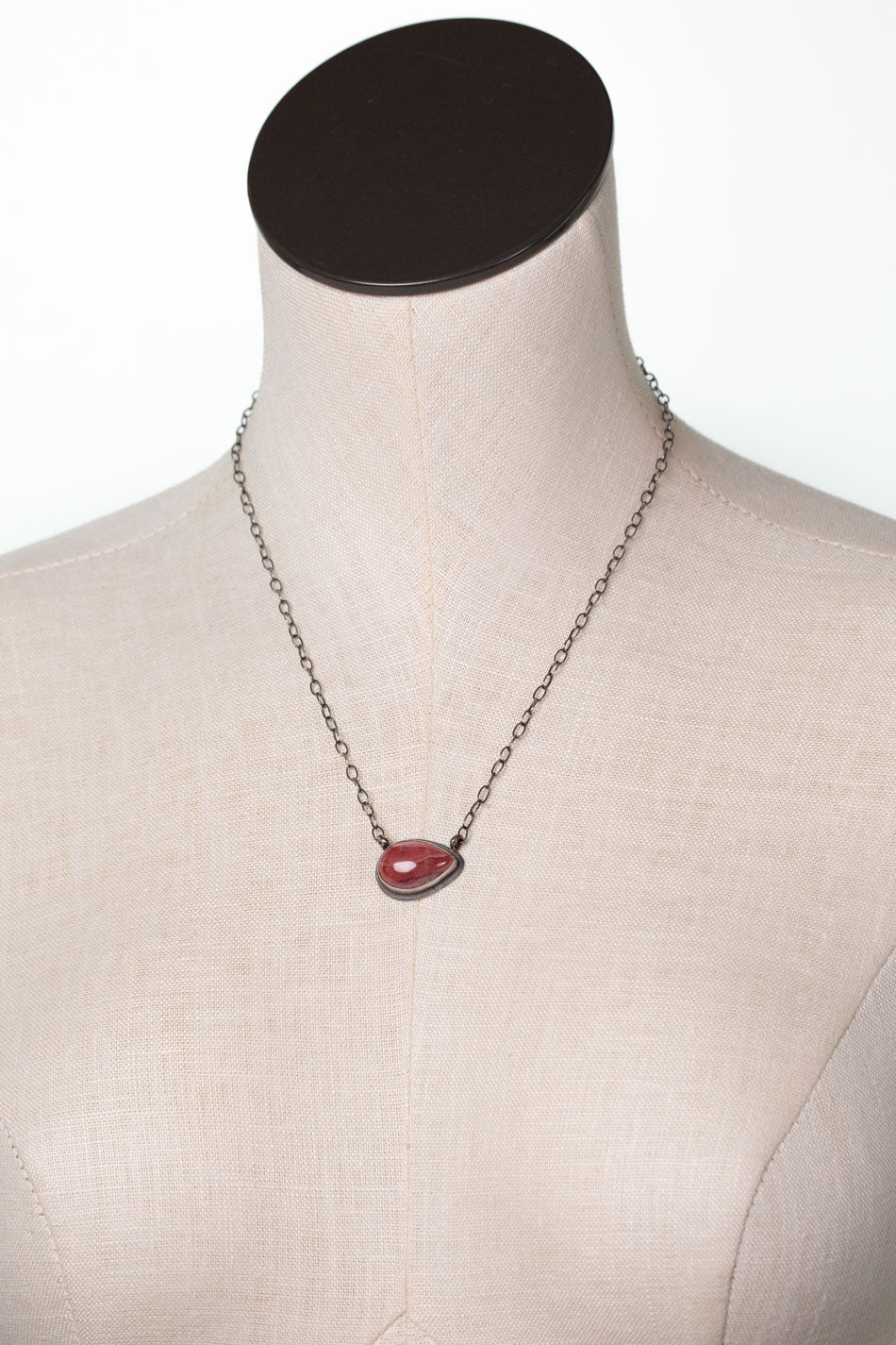 Antionette Mart 19" Rhodochrosite Simple Necklace