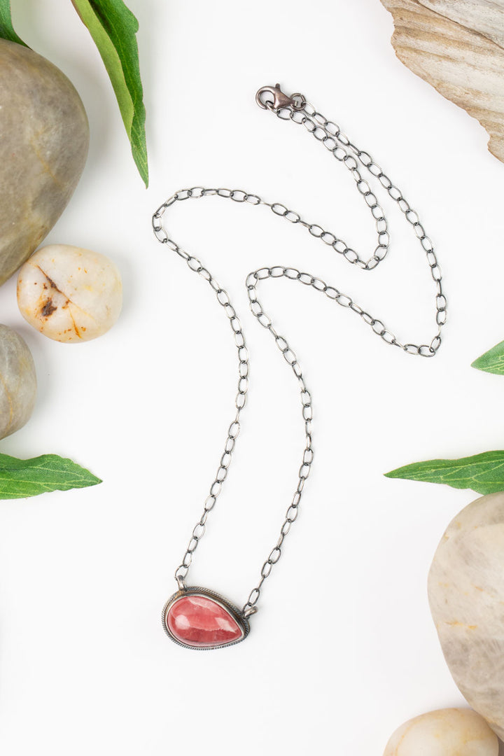 Antionette Mart 19" Rhodochrosite Simple Necklace