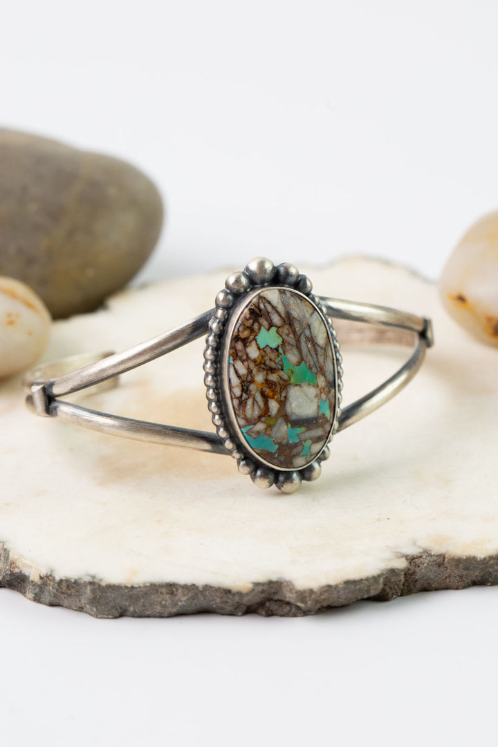 D.S. Royston Ribbon Turquoise Cuff Bracelet