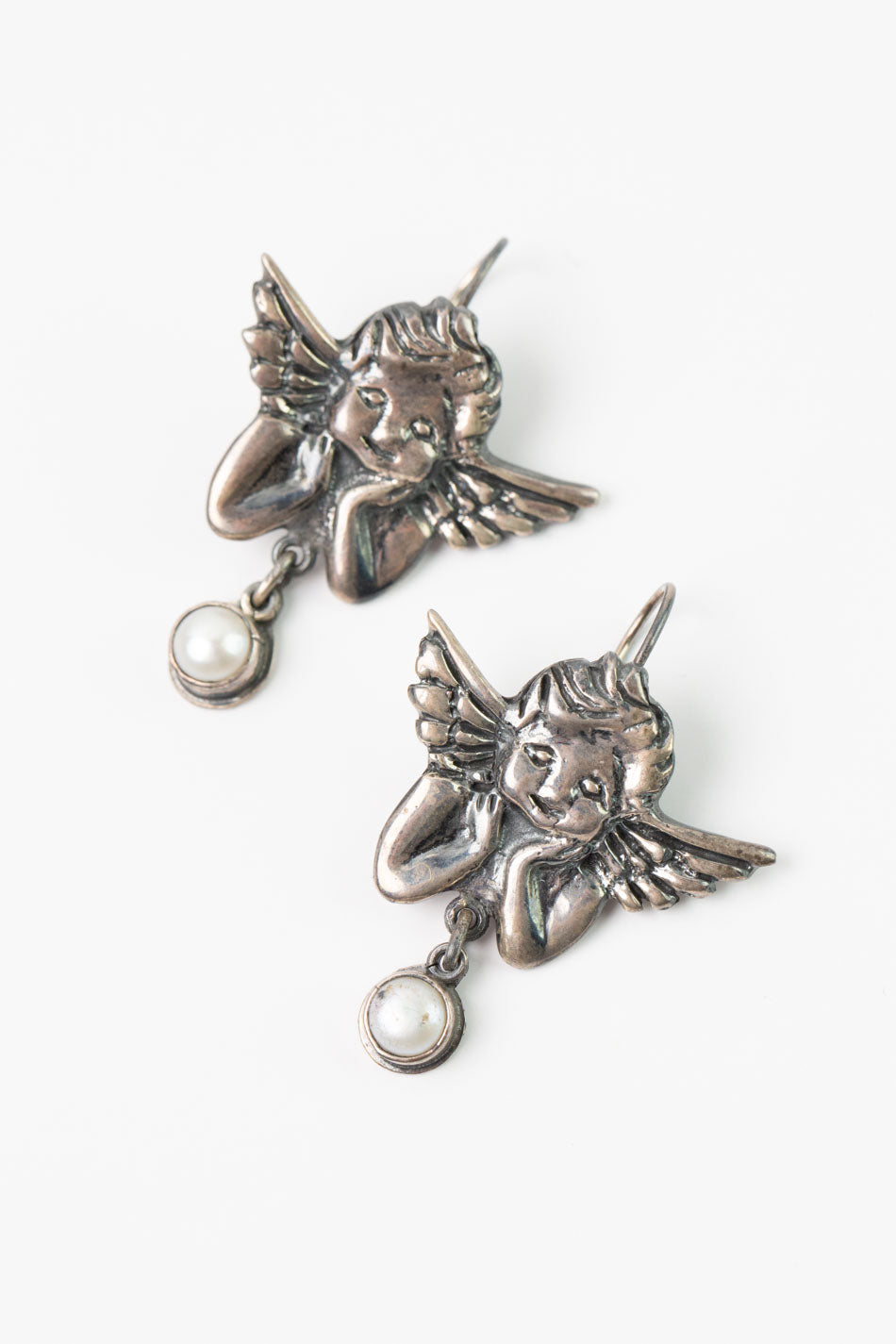Federico Sterling Angels Freshwater Pearl Statement Earrings