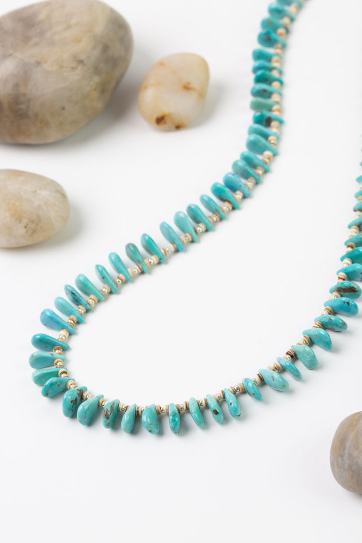 One Of A Kind 27.25-29.25" Natural Turquoise Statement Necklace