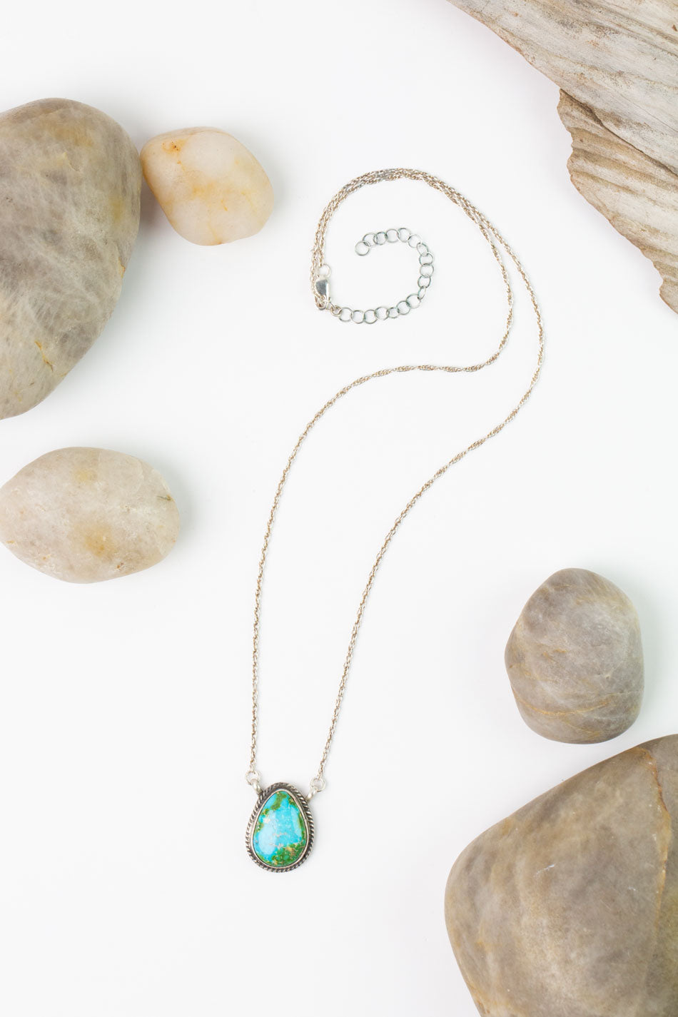 Sharon McCarthy 18.5-20.5" Sonoran Gold Pendant, Sterling Silver with Sonoran Gold Pendant Simple Necklace