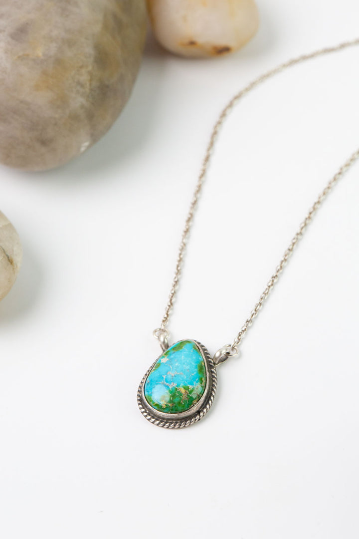 Sharon McCarthy 18.5-20.5" Sonoran Gold Pendant, Sterling Silver with Sonoran Gold Pendant Simple Necklace