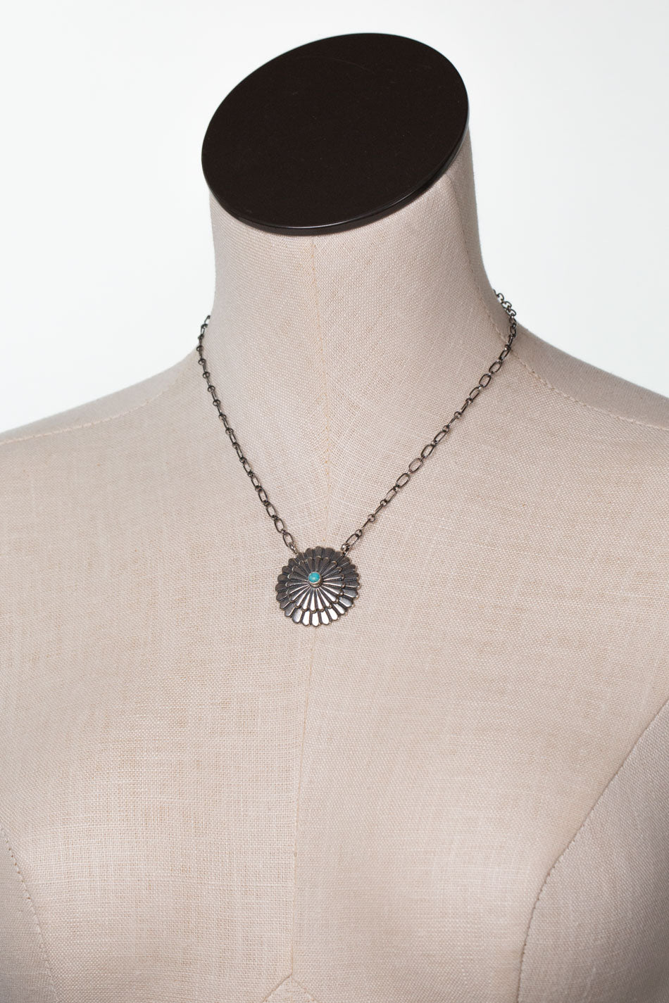 Sheldon Mariano 17" Kingman Turquoise Simple Necklace