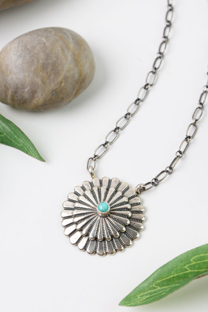 Sheldon Mariano 17" Kingman Turquoise Simple Necklace