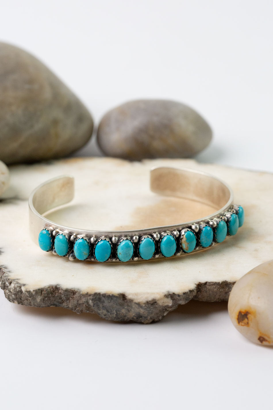 Paul Livingston Kingman Turquoise Cuff Bracelet