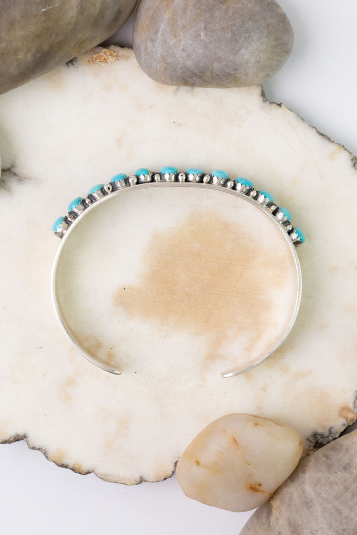 Paul Livingston Kingman Turquoise Cuff Bracelet