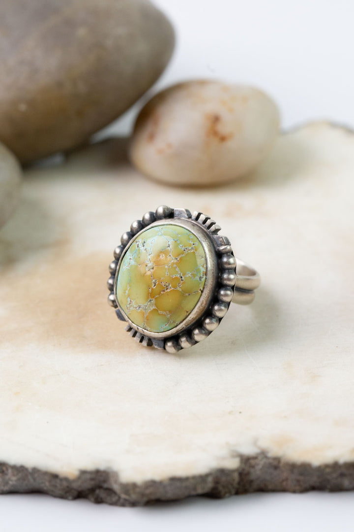 Native American Size 6" Lone Mountain Turquoise Ring