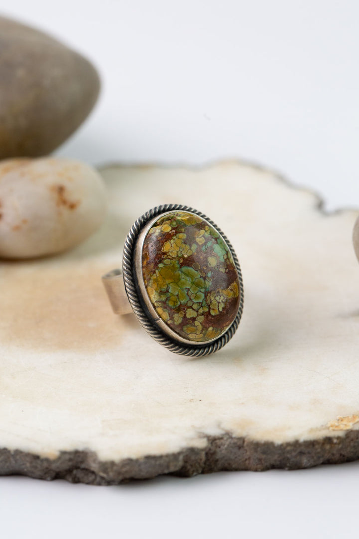 Native American Size 7" Lone Mountain Turquoise Ring