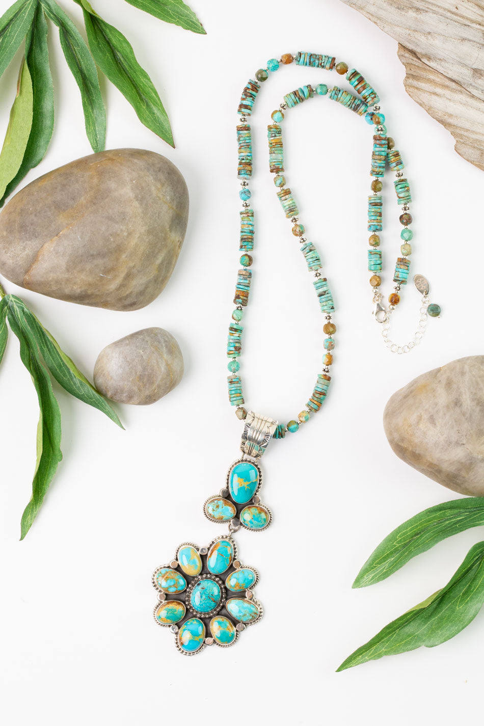 Native American Royston Turquoise Pendant with Royston Turquoise Pendant