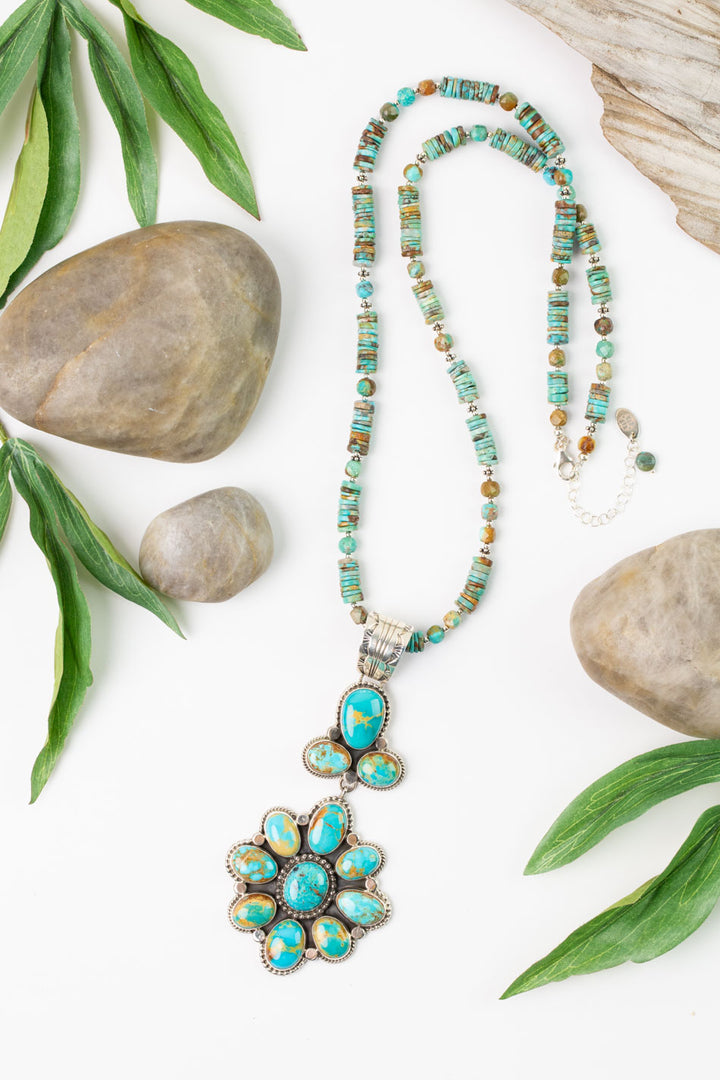 Native American Royston Turquoise Pendant with Royston Turquoise Pendant
