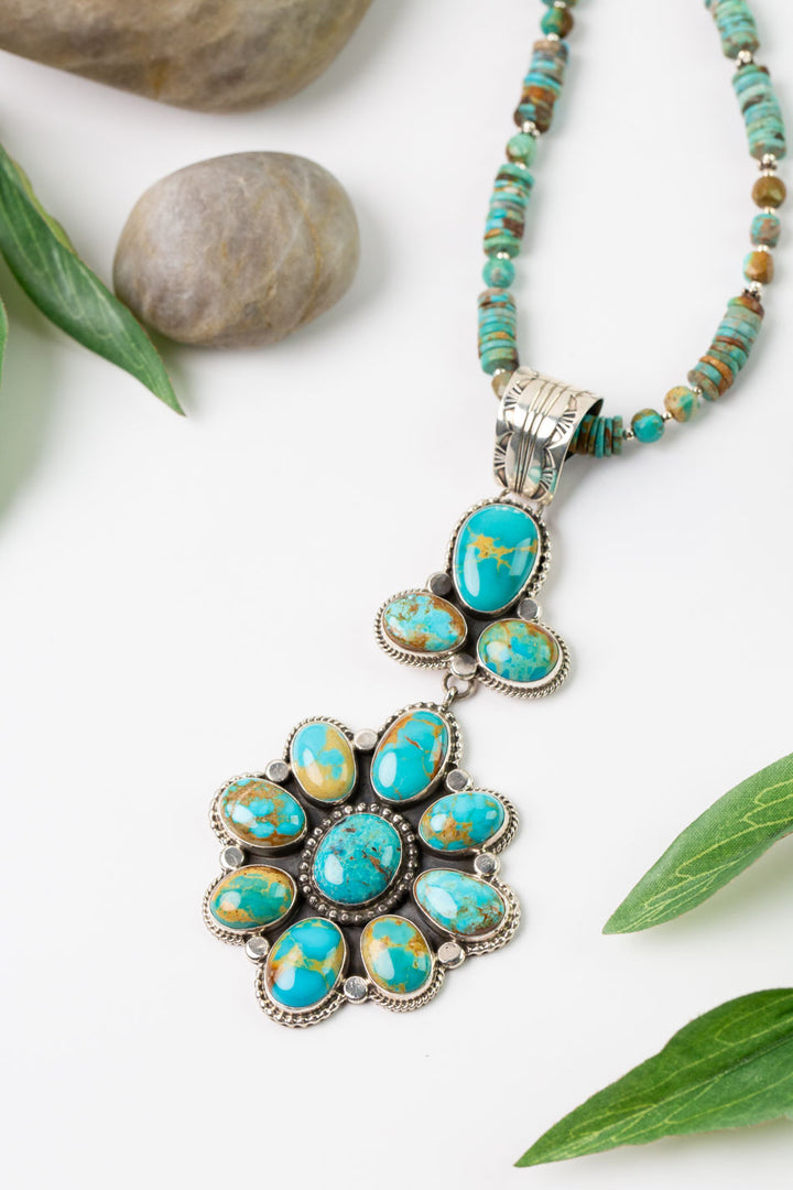 Native American Royston Turquoise Pendant with Royston Turquoise Pendant