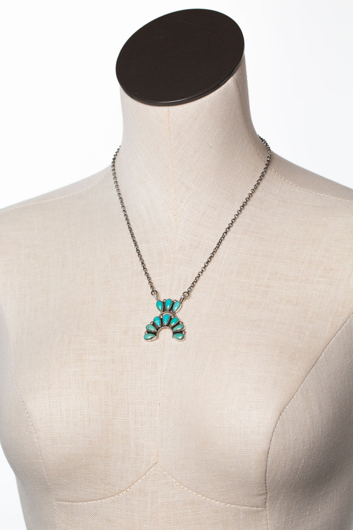 Artist R. N. 19.25" Kingman Turquoise Statement Necklace