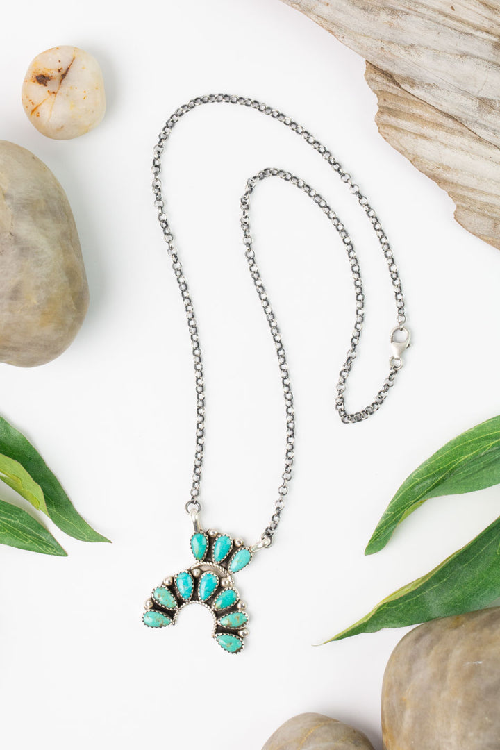 Artist R. N. 19.25" Kingman Turquoise Statement Necklace