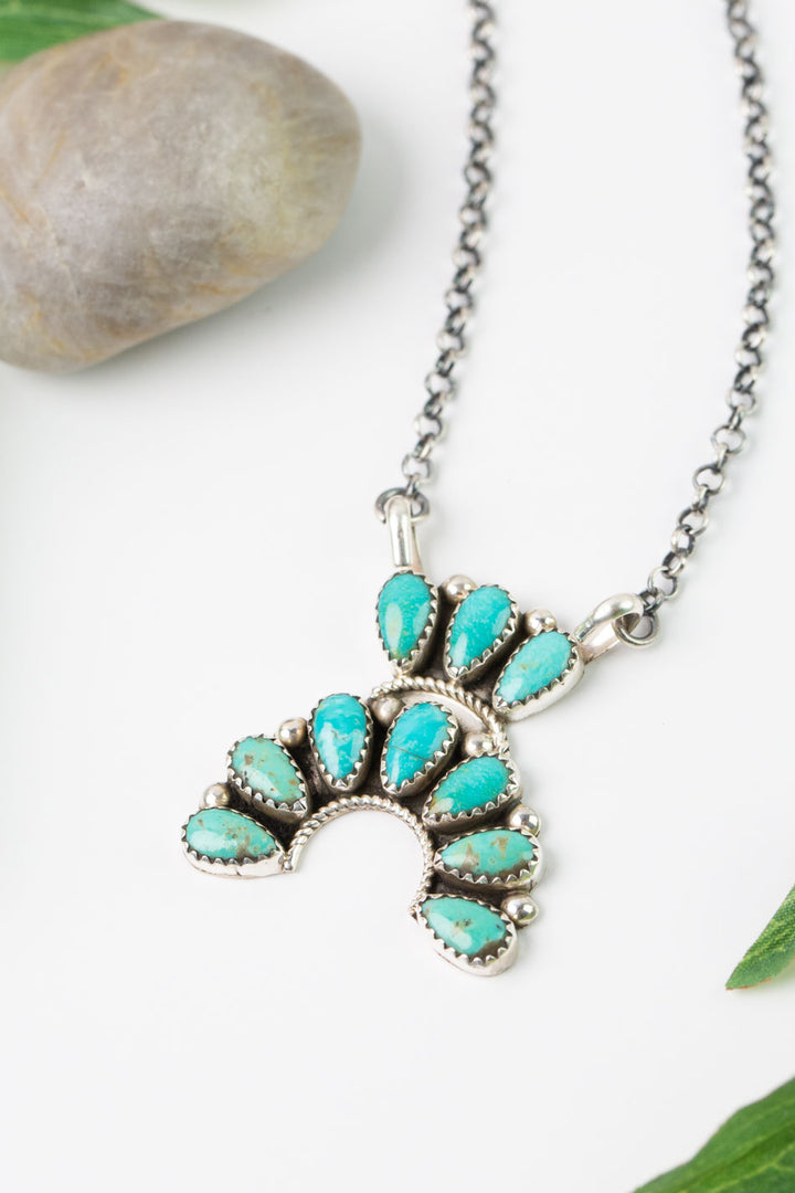 Artist R. N. 19.25" Kingman Turquoise Statement Necklace