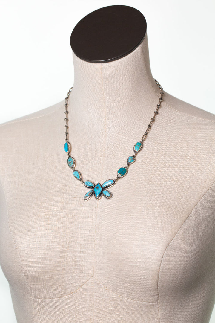Federico 20.5" Kingman Turquoise Statement Necklace