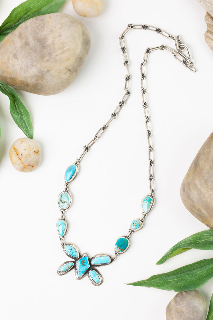 Federico 20.5" Kingman Turquoise Statement Necklace