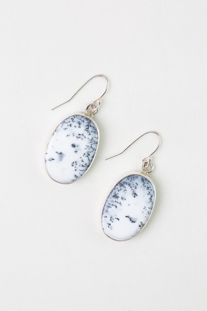 One Of A Kind Dendrite Opal Earrings