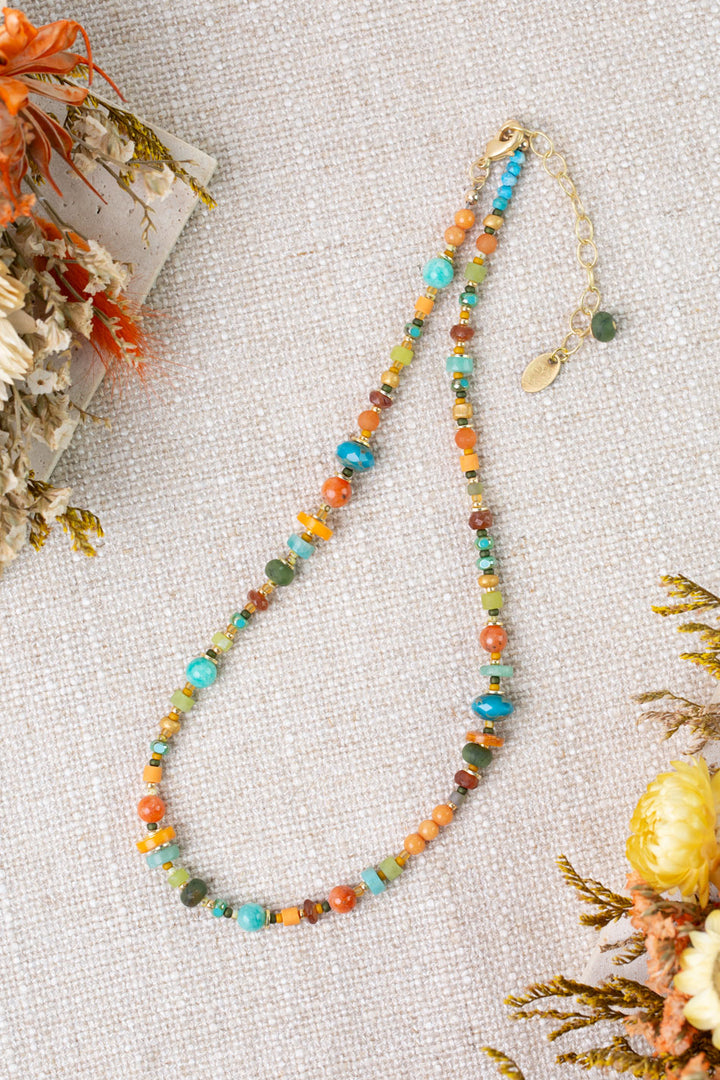 Secret Garden 15.5-17.5" Collage Necklace