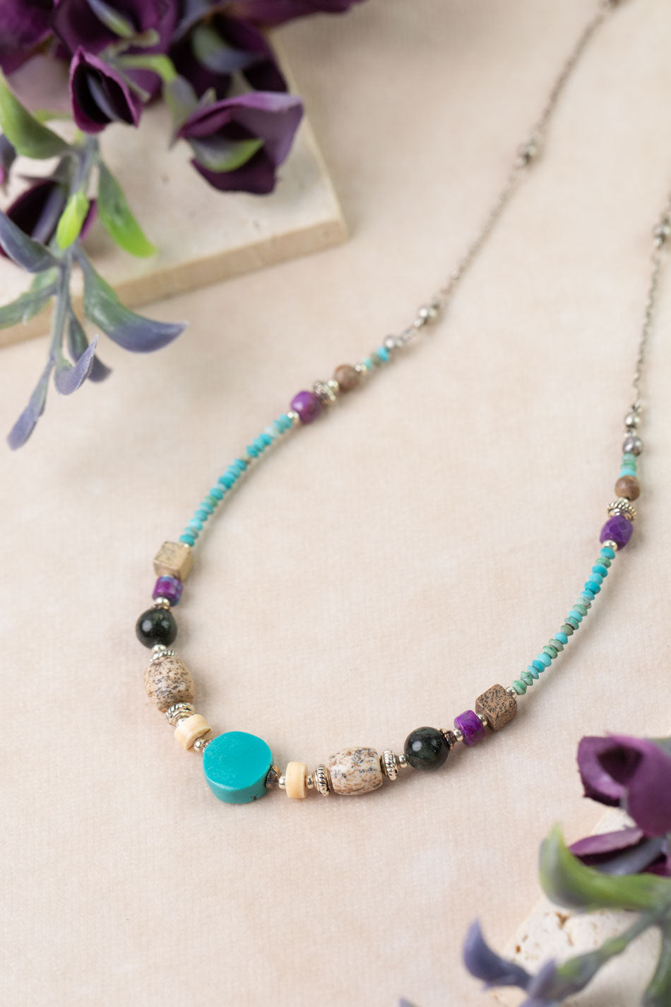 One Of A Kind 16.5-18.5" Turquoise Simple Necklace