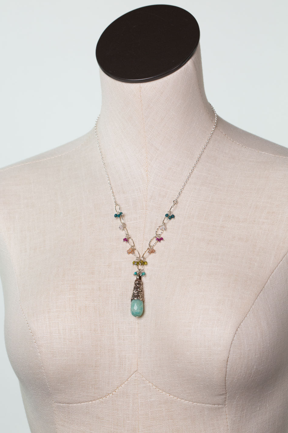 One Of A Kind 18.5-20.5" Amazonite Statement Necklace