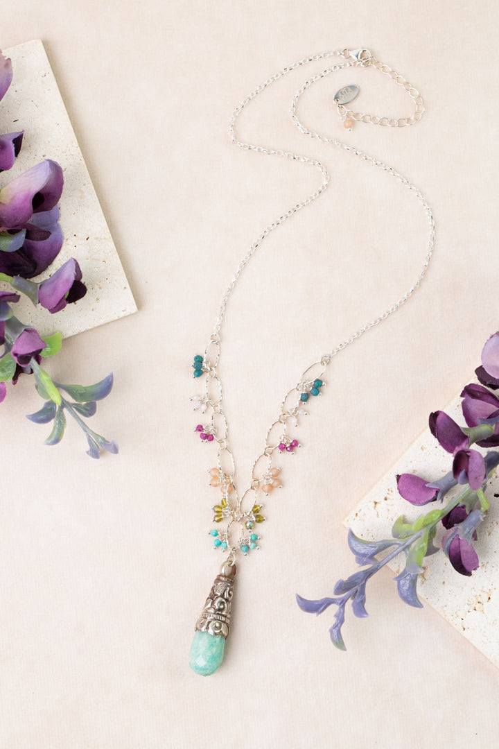 One Of A Kind 18.5-20.5" Amazonite Statement Necklace