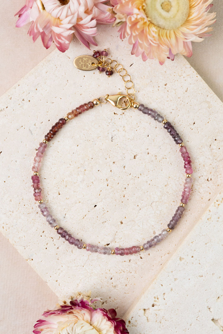 One Of A Kind 7.5-8.5" Spinel Simple Bracelet