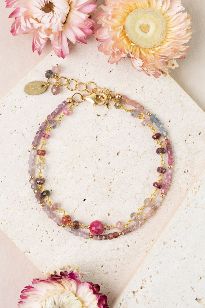 One Of A Kind 7.75-8.75" Spinel Multistrand Bracelet