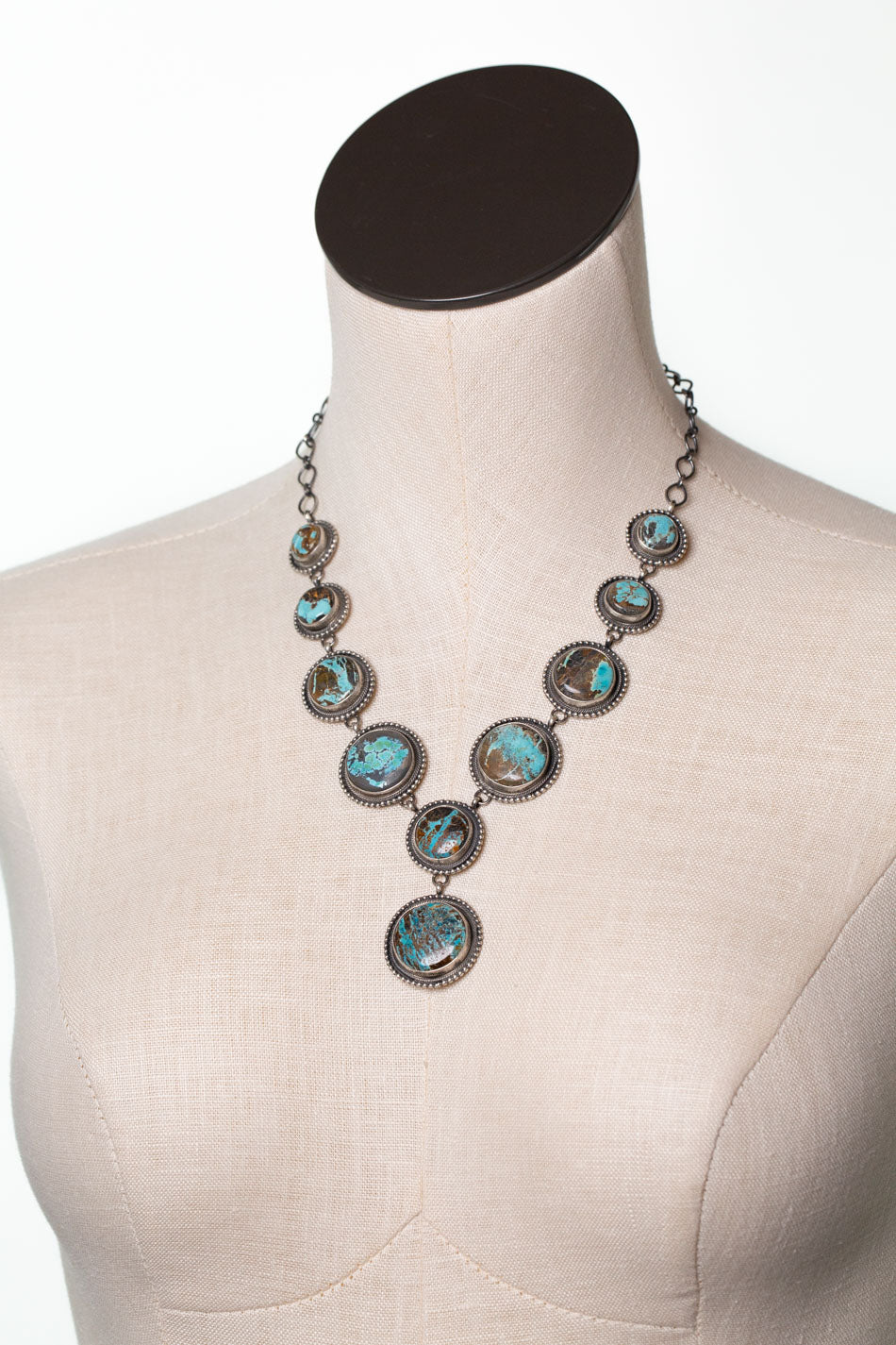Jameson Garcia 19.5" Sierra Nevada Turquoise Statement Necklace