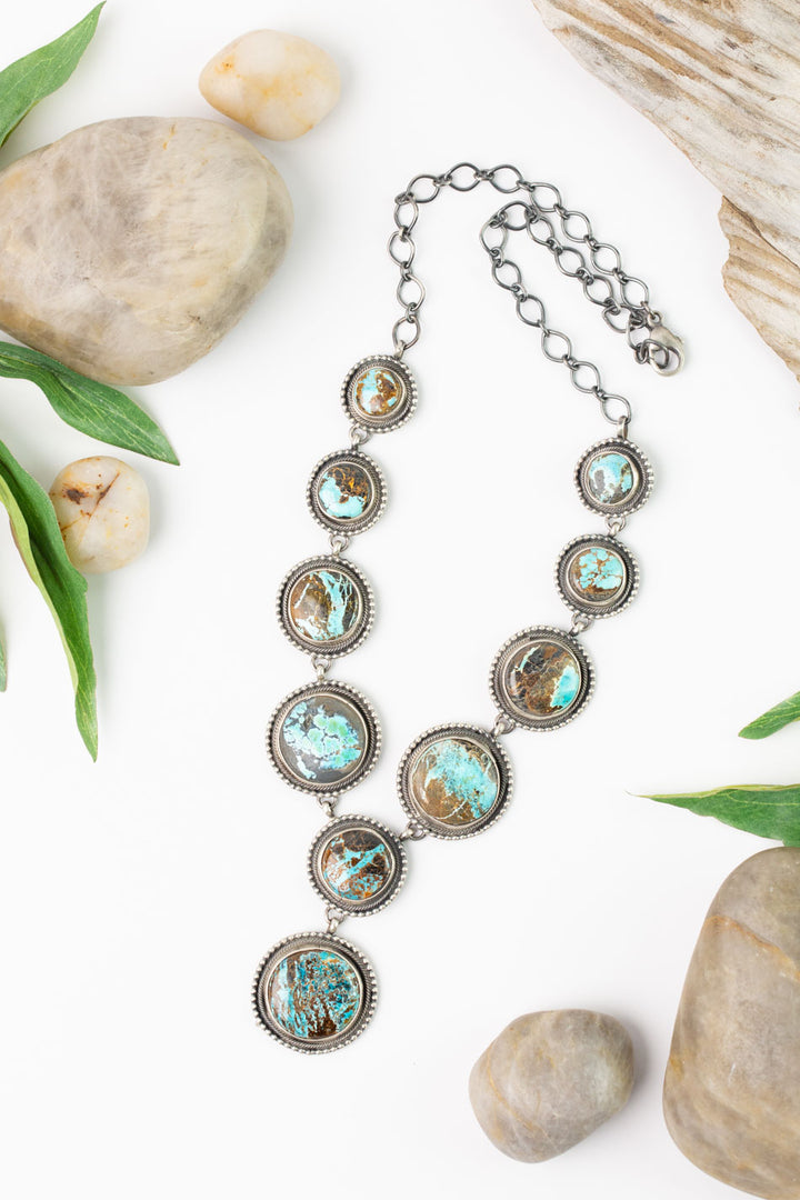 Jameson Garcia 19.5" Sierra Nevada Turquoise Statement Necklace