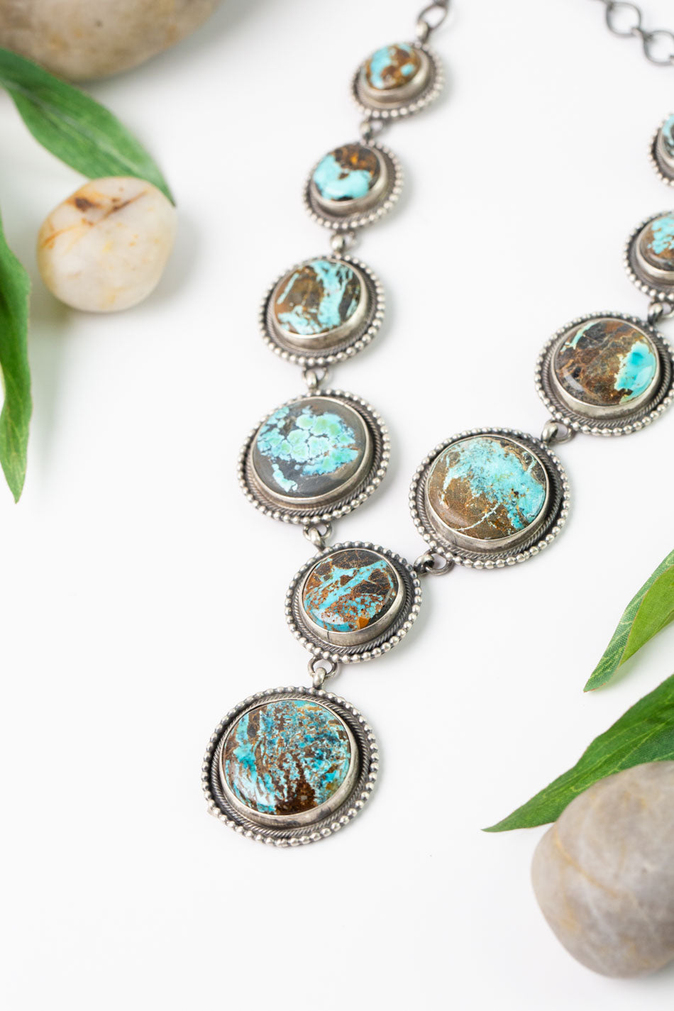 Jameson Garcia 19.5" Sierra Nevada Turquoise Statement Necklace