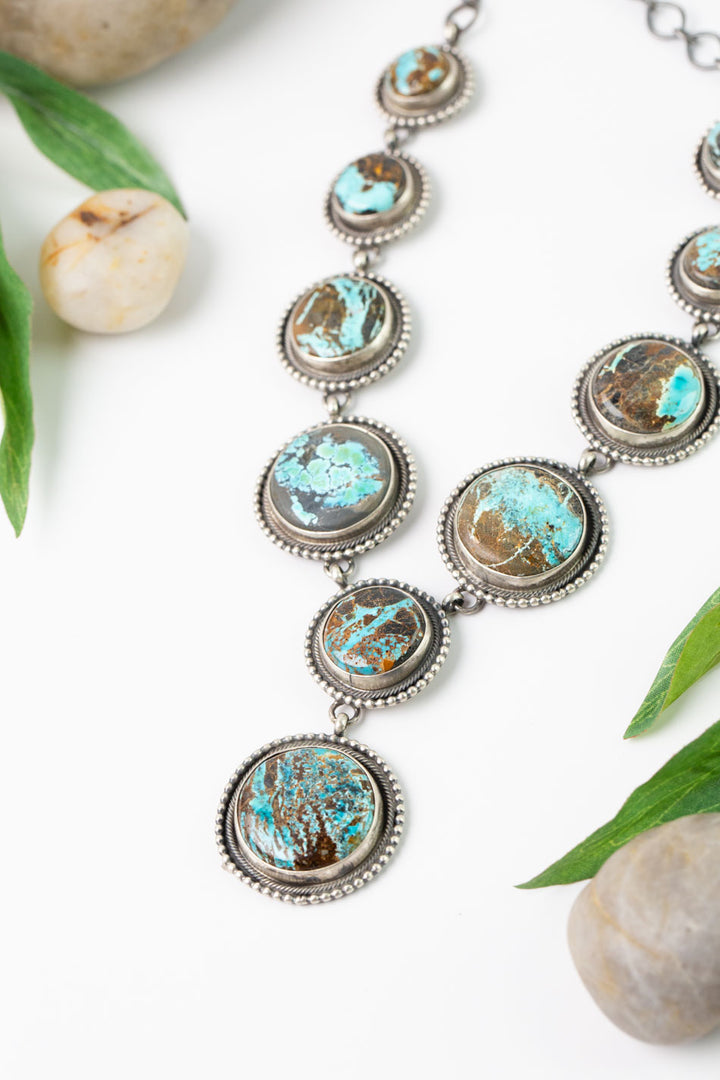 Jameson Garcia 19.5" Sierra Nevada Turquoise Statement Necklace