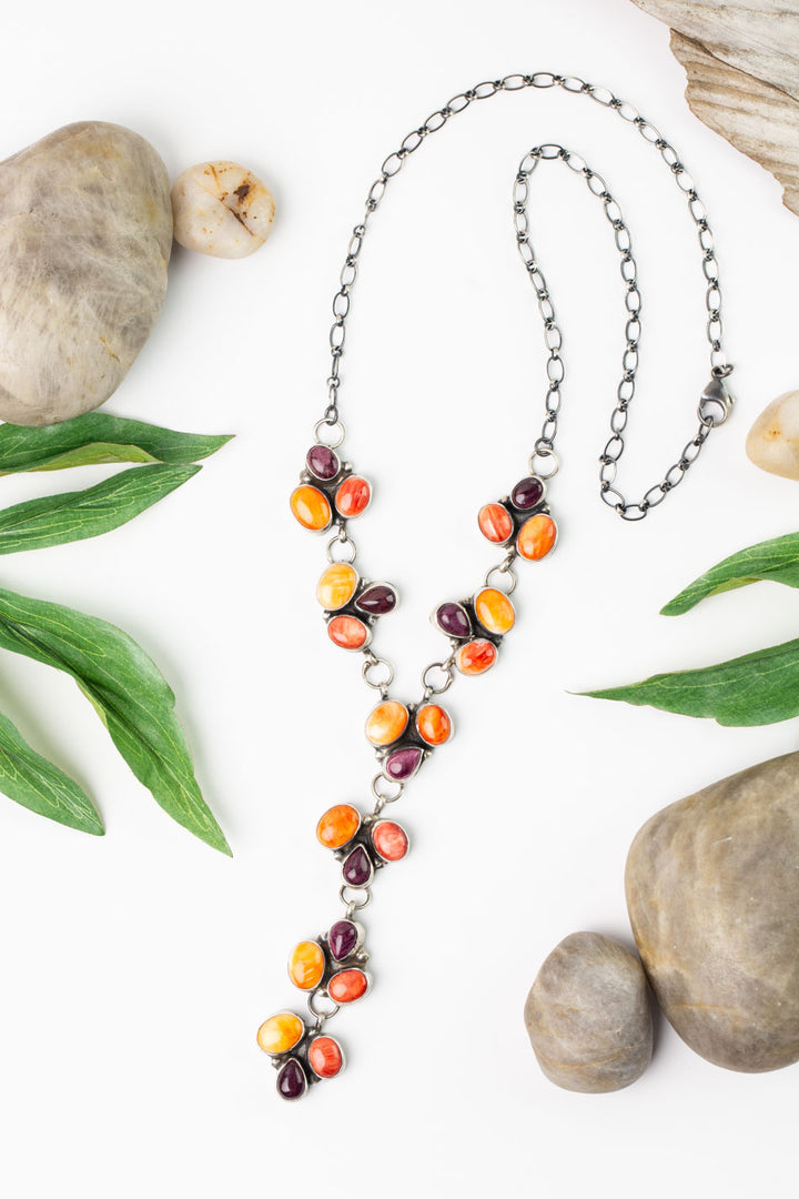 Ella Peters 24" Spiny Oyster Statement Necklace