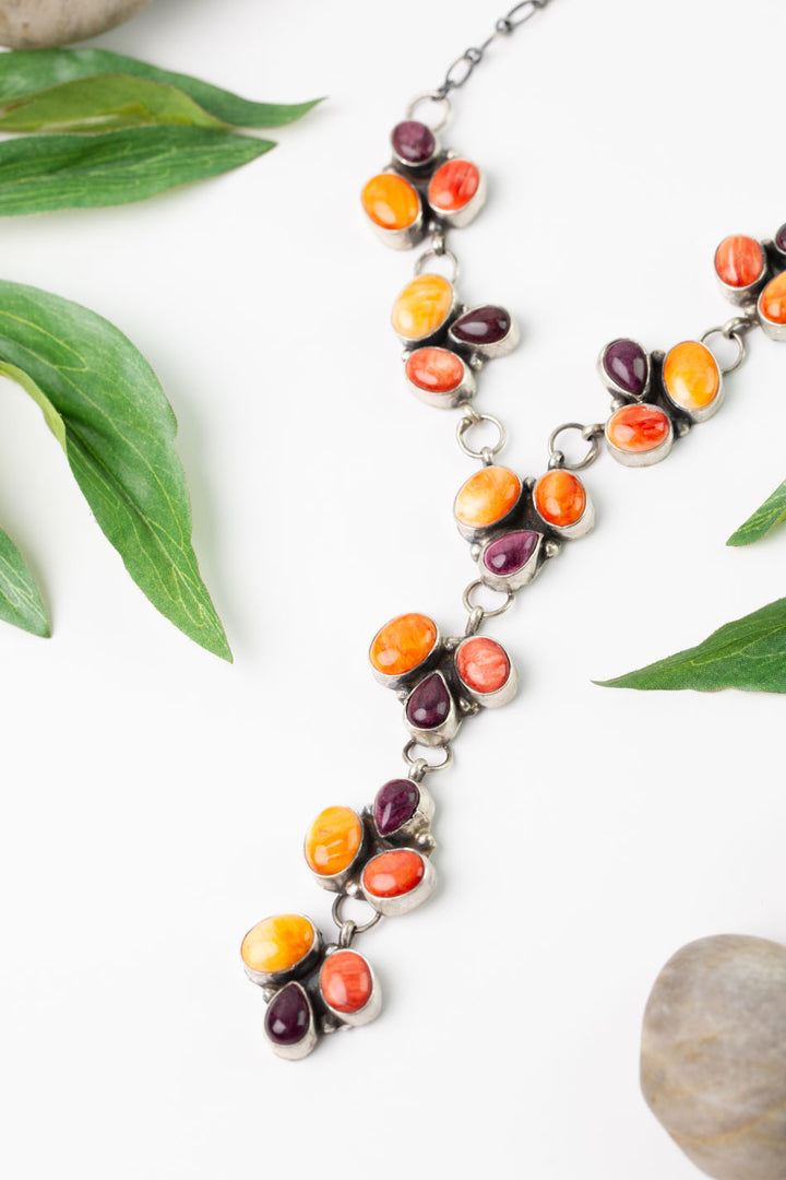 Ella Peters 24" Spiny Oyster Statement Necklace