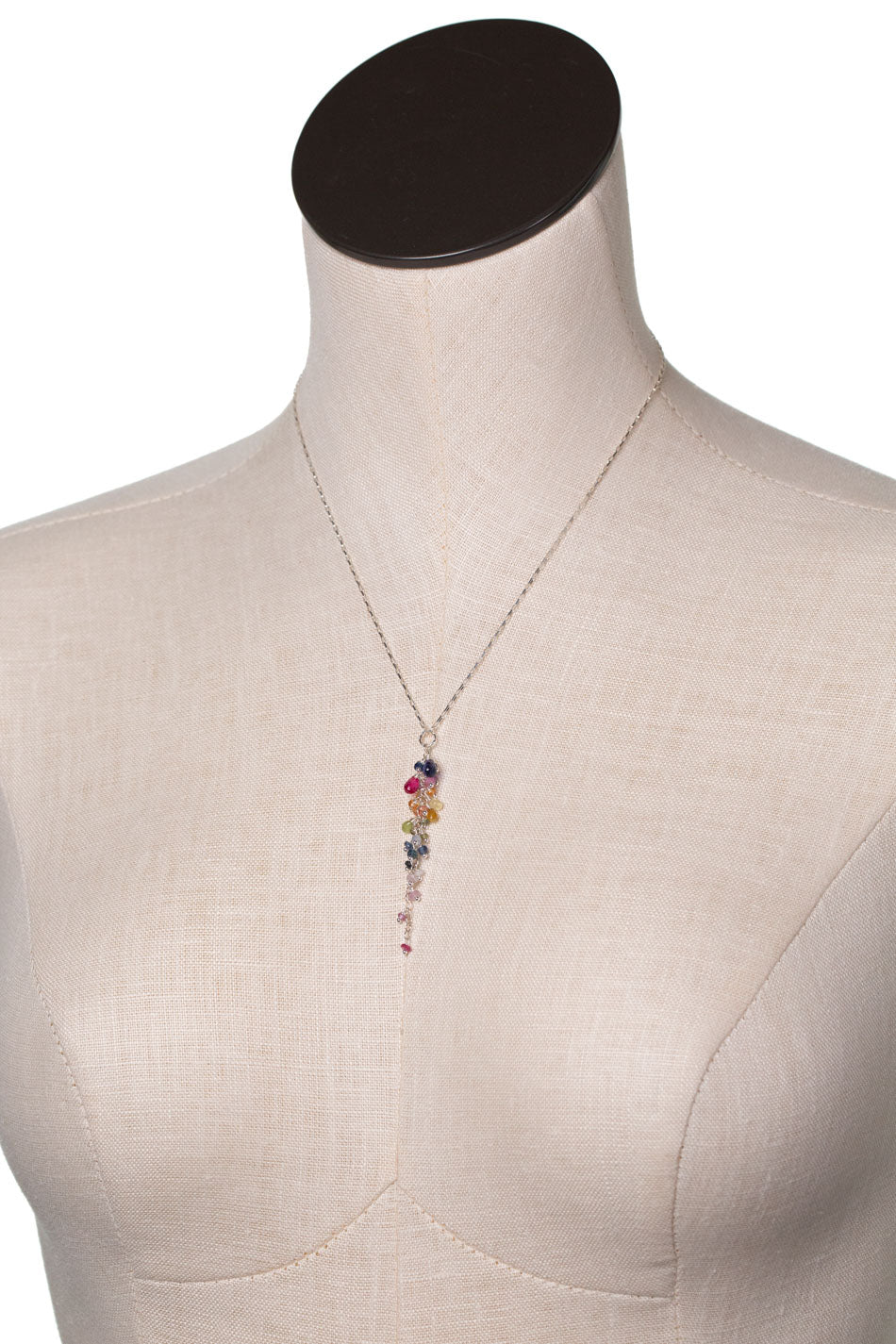 One Of A Kind 16.5-18.5" Sapphire Collage Necklace