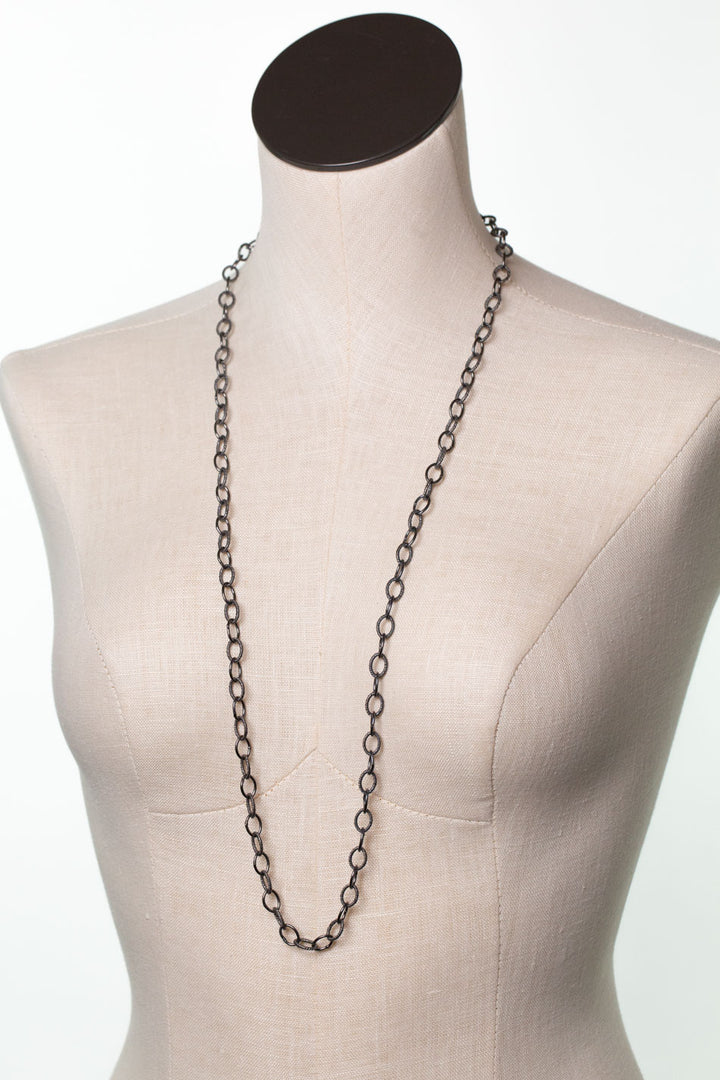 One Of A Kind 36.25" Sterling Silver Simple Necklace